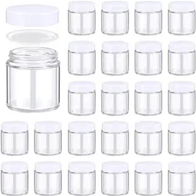 Beyaz Kozmetik Kavanozları